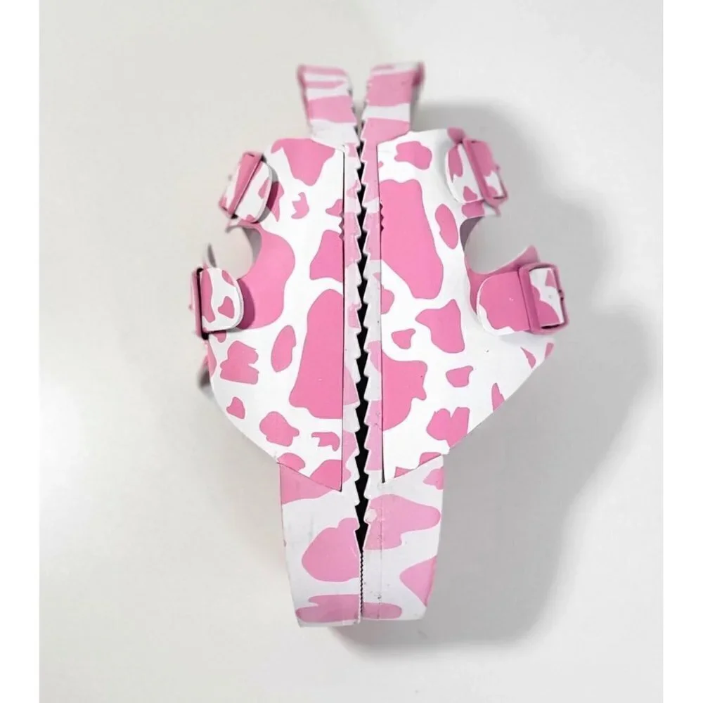 Girls' Olivia Miller Little Kid & Big Kid Moo Pink Footbed Sandals Size 4